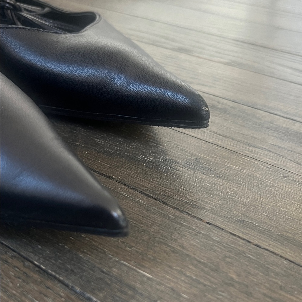 Anine Bing Nikki Flats - Black leather pointed - Picture 10 of 13
